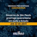 Doria prorroga quarentena por mais 15 dias em São Paulo Doria prorroga quarentena por mais 15 dias em São Paulo